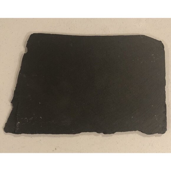 8"x5" Handcrafted Painted SLATE Silhouette Moose & Pine Trees Original Art OOAK - Picture 2 of 2